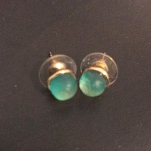 Alexis Bittar unique green studs